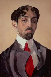 Porträt von Mikhail Kuzmin (1875-1936), 1909